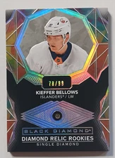 2020-21 UD Black Diamond Relic Rookies Kieffer Bellows /99 New York Islanders