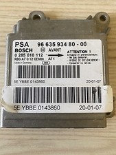 ECU AIRBAG SRS PEUGEOT 207 A71 BOSCH 0285010112  9663593480_00  VIERGE RESETER 