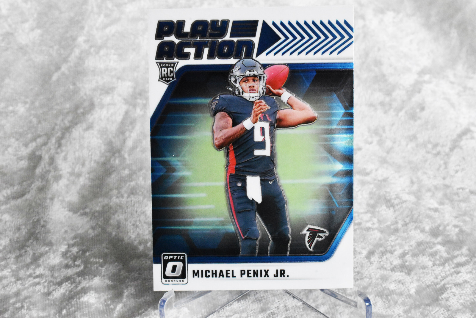2024 Donruss Optic #4 🔥 Michael PENIX Jr. RC Rookie Play Action Atlanta Falcons