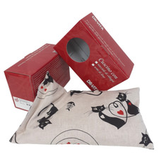 Cuscino con noccioli di ciliegia riscalda pancino mani e piedini 32x19cm - Gatti