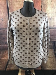 polka dot cardigan sweater