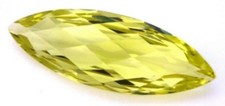 LEMON QUARTZ 19.5 x 8 MM MARQUISE CUT CHECKERBOARD TOP ALL NATURAL AAA