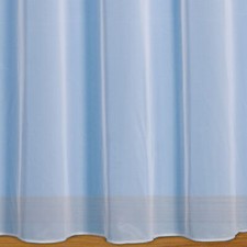 Sue White Woven Plain Net Curtain Weighted Hem  Sold by the Metre Wide 11 Drops