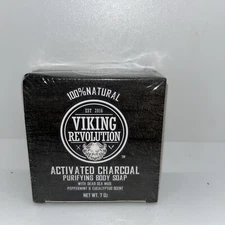 Skin Cleaning Agent Activated Charcoal Soap for Men w/Dead Sea Mud, Body and ...