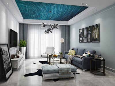 3D Space Blue Sky Fairy - Ceiling Mural -  Ceiling Wallpaper Mural