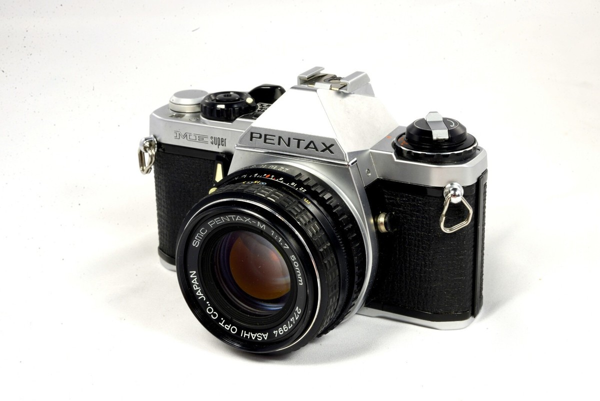 M.K③ Pentax ME Super 35mm SLR Camera Kit w/ 50mm Lens - Very Good