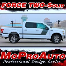 2015-2020 F-150 Solid Color Side Hockey FORCE TWO Decals Stripes Vinyl Graphics
