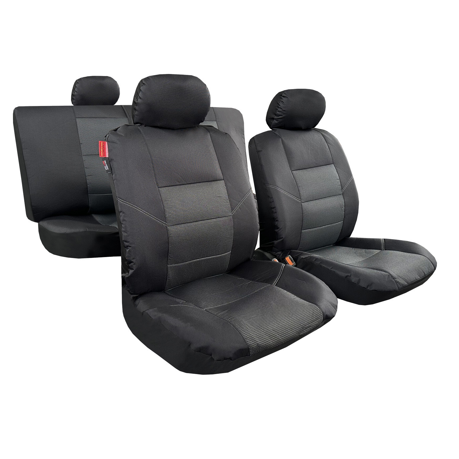 Полный комплект водонепроницаемых черных холщовых и жаккардовых чехлов ...