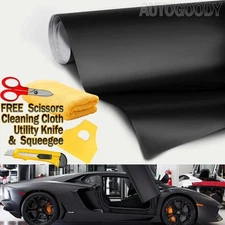 108"x60" Matte Flat Black Vinyl Film Wrap Sticker Decal Bubble Free Air Release