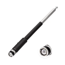 Handheld VHF Radio Antenna 10-Section Retractable Telescopic for Radio Scanner