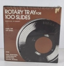 Vintage Rotary Tray Holds 100 Slides 2 X 2 By Airequipt Made In USA - New