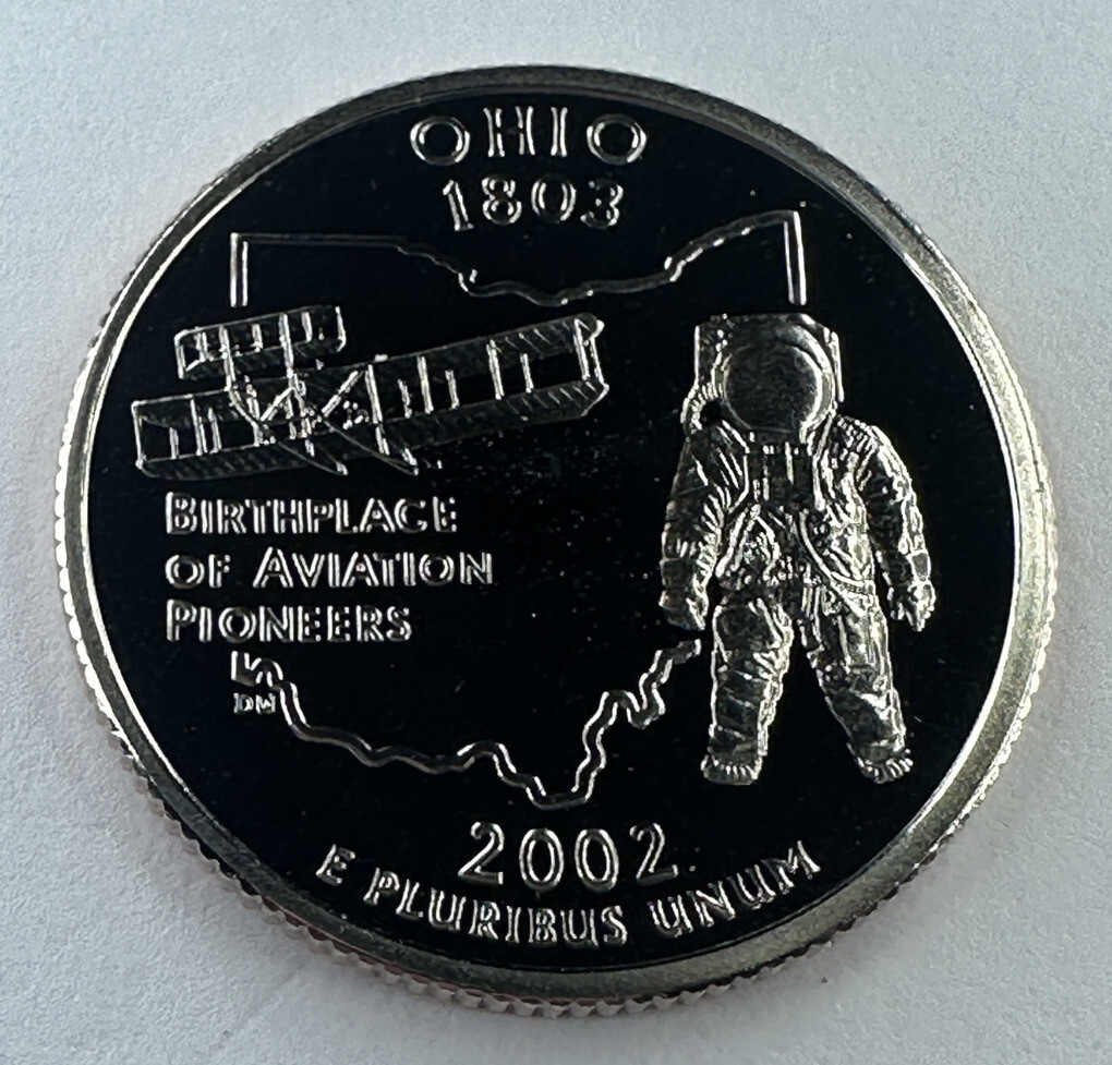 2002-S Ohio State Quarter *PROOF* 25cent Coin from US Mint Proof