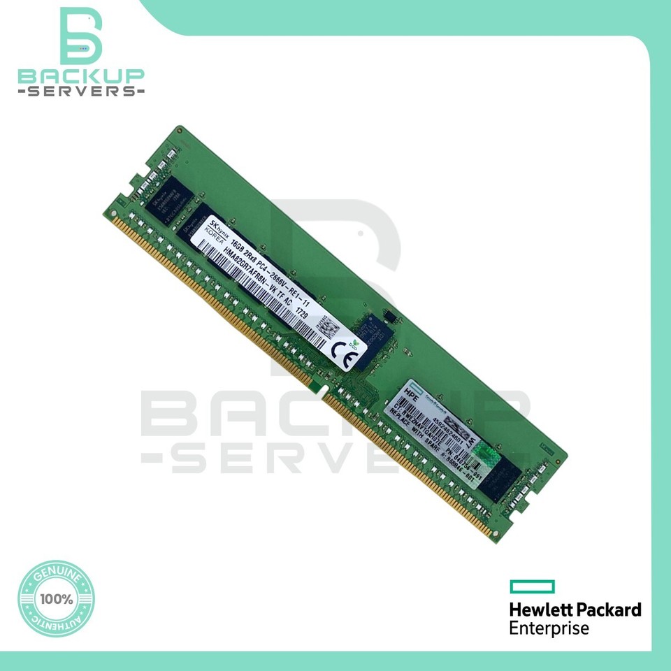 HP 16GB RAM DDR4-2666MHz PC4-21300 - ECC RDIMM 2Rx8 1.2v - Compatibile 835955-B21