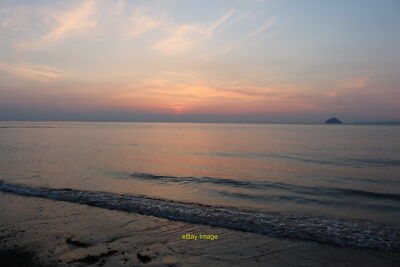Photo 6x4 Sunset, Ballantrae Bay Park End With view of the Ailsa Craig. c2018
