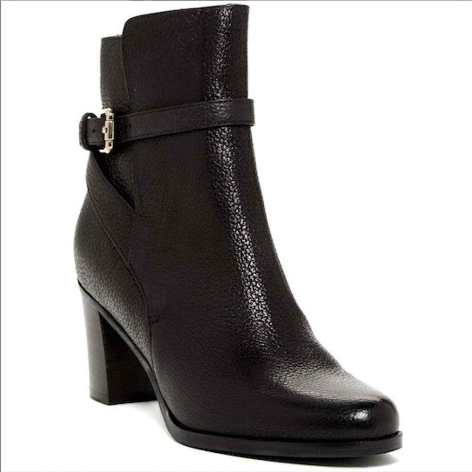 LK Bennett Black Leather Dionne Buckle 