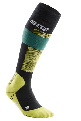 CEP CEP merino socks, skiing, tall green