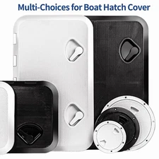 Boat Hatch White -Black 4" 6" 8" Round Inspection Hatch & Boat Hatch Cover Lids