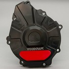 SUZUKI 2017-2024 GSXR 1000 WOODCRAFT LHS STATOR ENGINE COVER - RED SKID PLATE