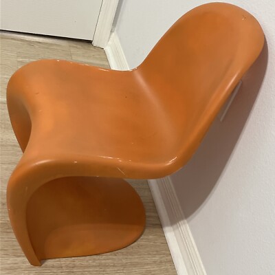 Panton Chair in Orange by Verner Panton for Vitra / Herman Panton Chair in Orange by Verner Panton for Vitra / Herman