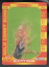 2017 AFL TEAMCOACH [FOOTY FLIX] 3D INSERT CARD - FF-08 Steven MAY (GOLD COAST)