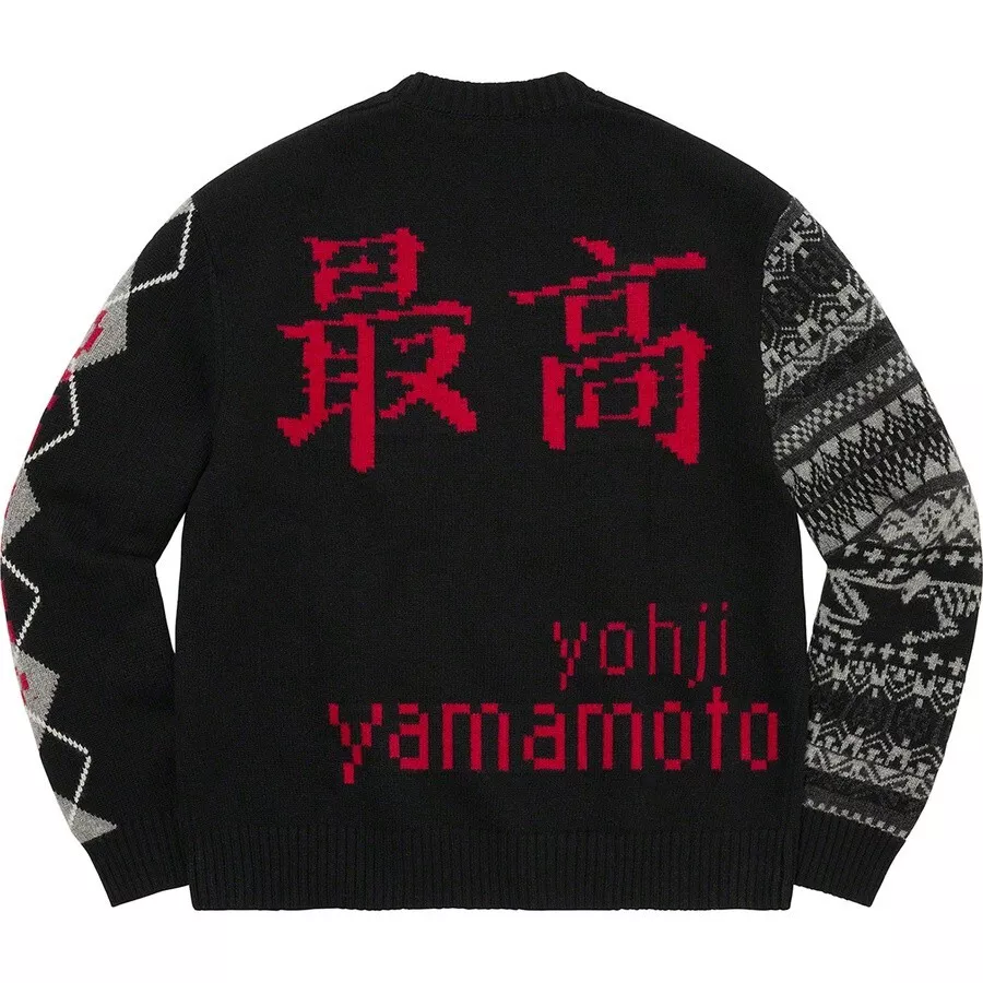 Supreme FW Yohji Yamamoto TEKKEN Sweater Black XL