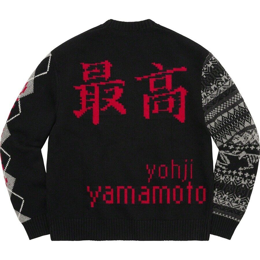 Supreme 22FW Yohji Yamamoto TEKKEN Sweater Black L