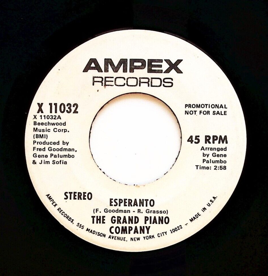 THE GRAND PIANO COMPANY – ESPERANTO AMPEX RECORDS VINYL 45 76-63