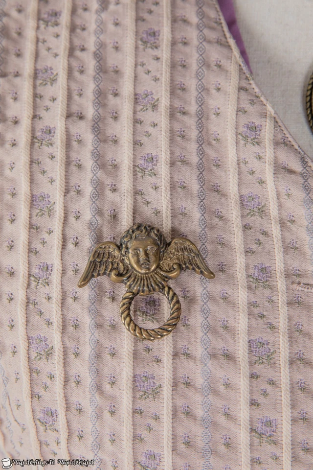 Lavender Tan Steampunk Costume Large Victorian Top Hat Goggles - Image 3 of 4