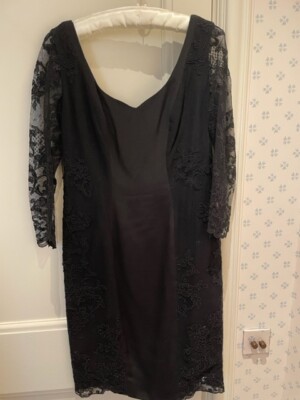 Catherine Walker Evening Dress With Lace Sleeves, Size 10 | eBay Catherine Walker Evening Dress With Lace Sleeves, Size 10 | eBay