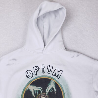 OVDY Label Off Hoodie Small Graphic Opium Art Streetwear Grunge