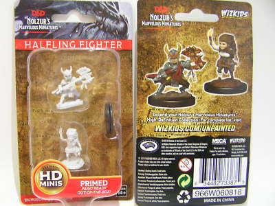 WZK73387 - D&D Nolzur's Marvelous - Unpainted Miniatures Female Halfling Fighter