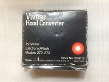 Vintage Vivitar Hood Converter For Electronic Flash 272  273 w/ Original Box