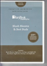 Creative Memories StoryBook Creator Plus  BLUSH BLOOMS  BEST BUDS Digital Cont