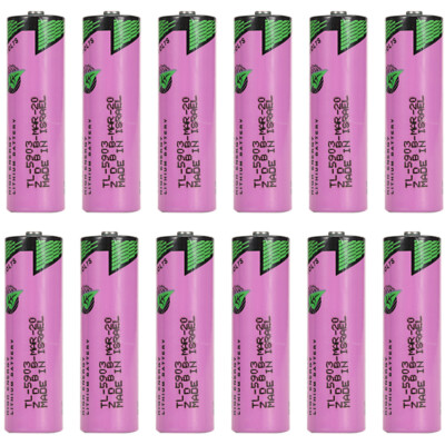12pcs Tadiran TL-5903 AA 3.6V Lithium Battery for Siemens S7-400 6ES7971-0BA00