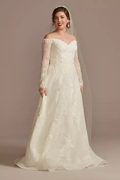 David's Bridal Long Sleeve Wedding Dresses for sale | eBay
