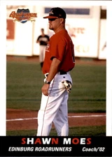 2002 Edinburg Roadrunners Grandstand #15 Shawn Moes Harlingen Texas TX Card