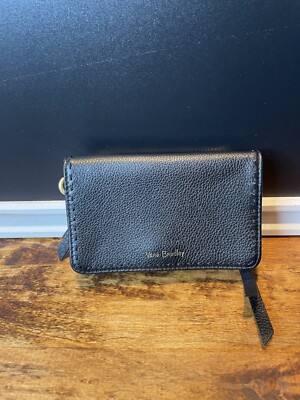 Vera Bradley Wallet Leather Mallory Black Beautiful Condition