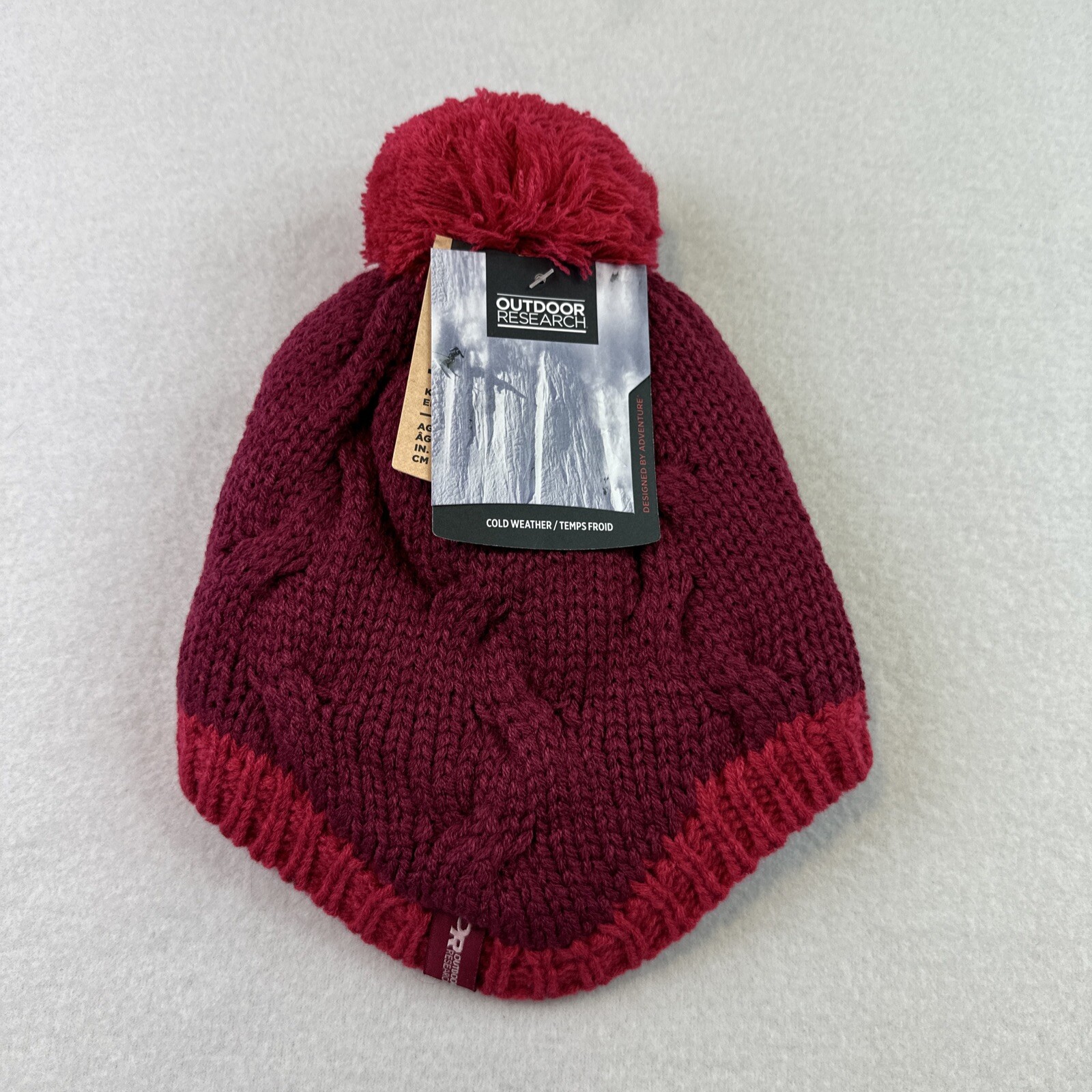 Outdoor Research Kids 6-12 Alleyoop Beanie Sangria Desert Su
