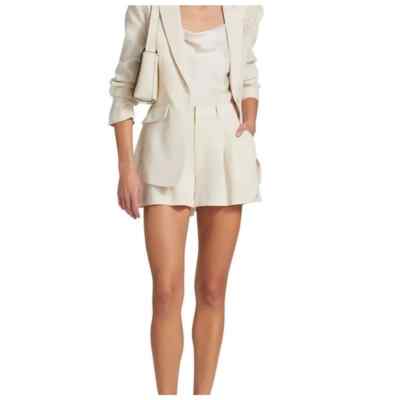 Cinq à Sept Corinna Crochet Lace Shorts Light Plaster Women's Size 6 NWT