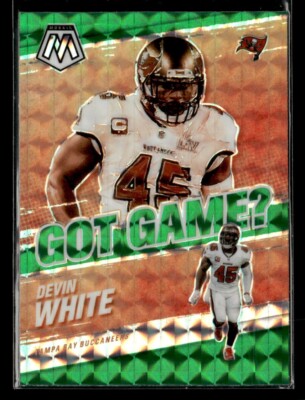 Devin White 2021 Panini Mosaic  Got Game #GG-25 Green Mosaic Prizm