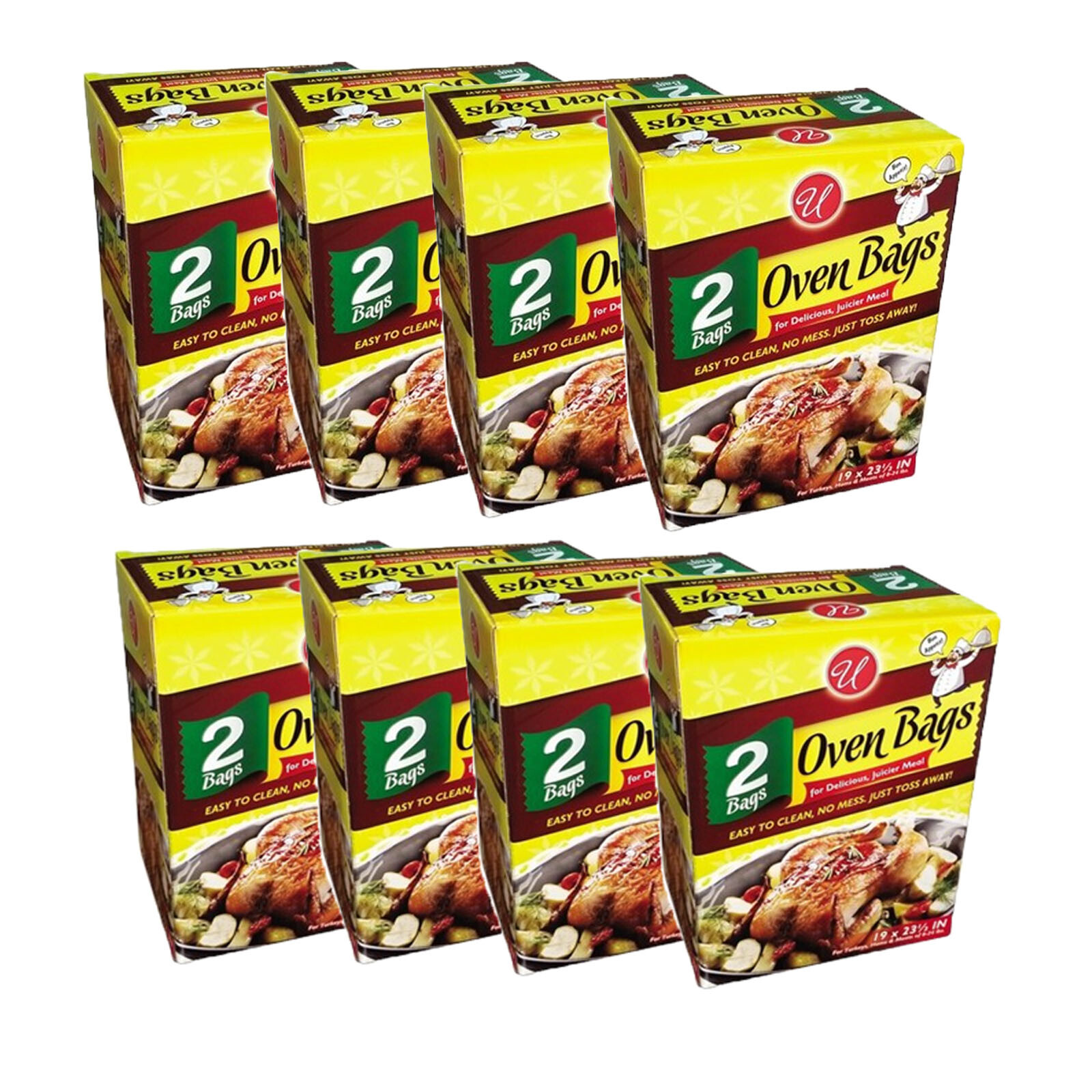 Turkey Oven Bags Multipurpose Roasting Bags Large 19"x23.5" For Chicken