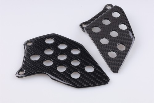 2003-2021 Honda CBR600RR Heel Plates - 100% Carbon Fiber - Foto 9 di 10