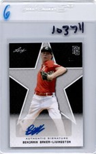 BENJAMIN BAKER-LIVINGSTON 2020 LEAF PERFECT GAME NATIONAL BLACK AUTO /50 *10374