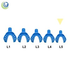Dental Plastic Edentulous Disposable Impression Trays Autoclavable Lower XS 12PC