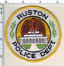 Ruston Police (Louisiana) uniform take-off patch  from 1990