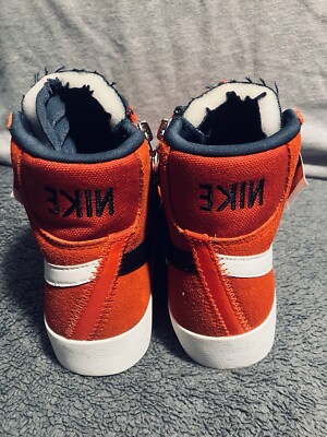 NIKE Blazer Rebel Mid “Habanero Red” Zip-Up Shoes Women's Size 6.5