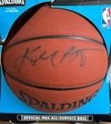 Kobe Bryant Lakers Signed NBA Spalding Basketball Rookie Auto PSA Loa Letter
