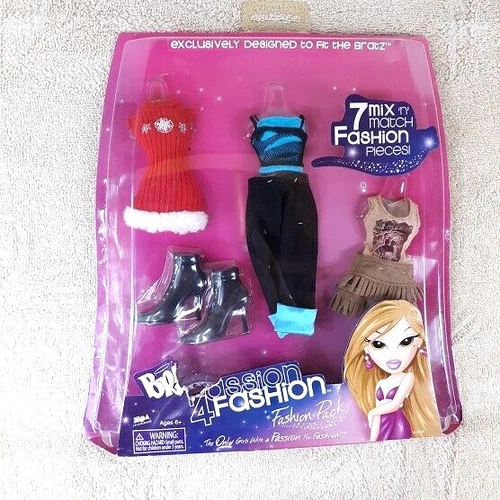 BRATZ Passion 4 Fashion FASHION PACK 7 Pieces NEW Dress Boots Pants Skirt Shirt