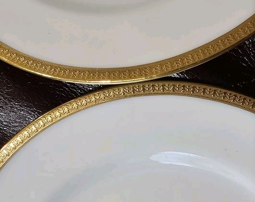 Royal Doulton England BREAD Plate Cream Gold Trim DECORATIVE EDGE c.1990s - Picture 2 of 7