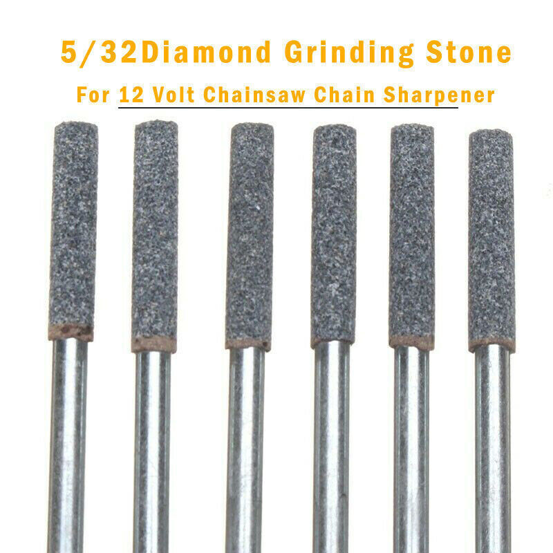6pcs 4mm diamond grinding stones for 12V chainsaw sharpener